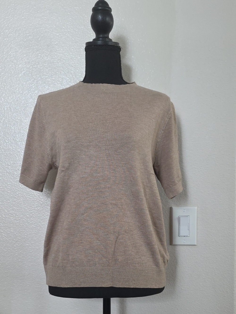 Light Mocha Brown Knit Top New w/o Tags